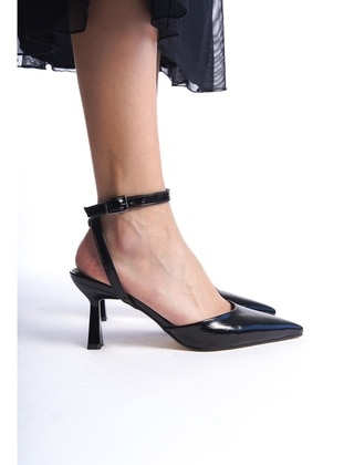 Black Patent Leather - High Heel - 500gr - Heels - Shoescloud