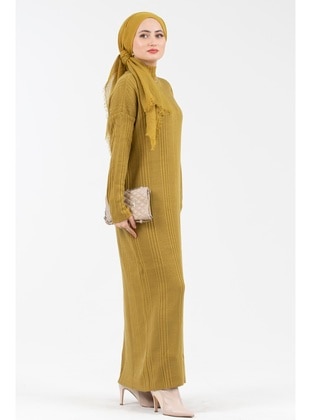 Mustard - Knit Dresses - Sevitli