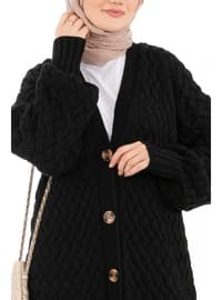 Black - Knit Cardigan