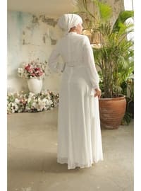 White - 1000gr - Modest Evening Dress