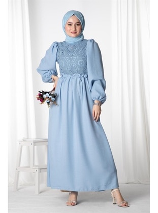 Baby Blue - Modest Dress - Sevitli