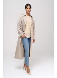 Stone Color - Trench Coat