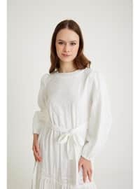 White - Modest Dress