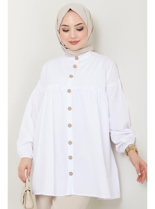 White - Tunic - Hafsa Mina