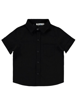 أسود - قميص للأولاد - Civil Boys
