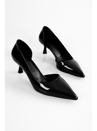 Stilettos & Evening Shoes - 300gr - Black Patent Leather - Heels - Shoeberry