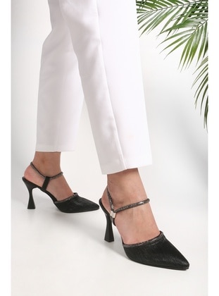 Stilettos & Evening Shoes - Black - Heels - Shoeberry