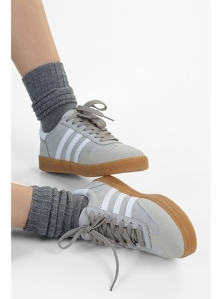 حذاء رياضي - 350gr - أبيض رمادي - أحذية رياضية - Shoeberry