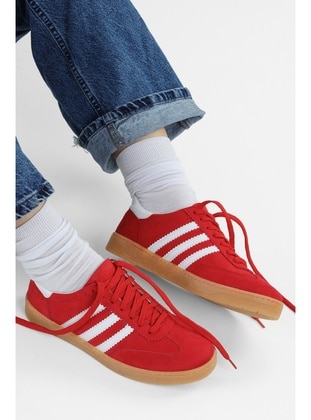 حذاء رياضي - 350gr - أبيض - أحمر - أحذية رياضية - Shoeberry