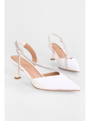 Stilettos & Evening Shoes - 300gr - White - Heels - Shoeberry