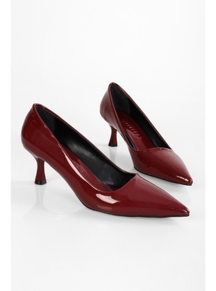 Stilettos & Evening Shoes - 300gr - Burgundy - Heels - Shoeberry