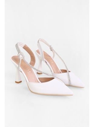 Stilettos & Evening Shoes - 300gr - White - Heels - Shoeberry