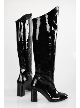 Boot - 500gr - Black Patent Leather - Boots - Shoeberry