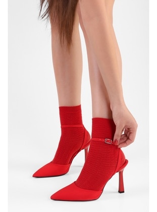 Stilettos & Evening Shoes - 300gr - Red - Heels - Shoeberry