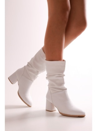 Boot - 450gr - White - Boots - Shoeberry