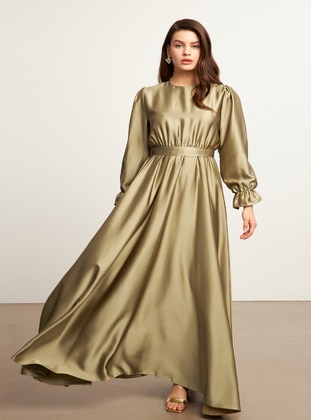 Green Almon - Modest Dress - Vavinor
