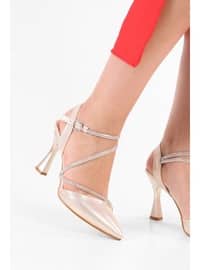 Stilettos & Evening Shoes - 300gr - Golden color - Heels