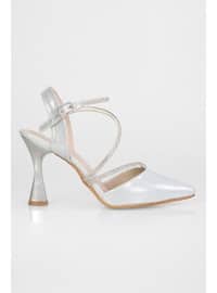 Stilettos & Evening Shoes - 300gr - Silver color - Heels