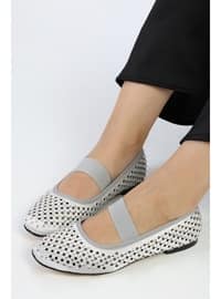 Flat - 250gr - Silver color - Flat Shoes