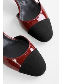 حذاء كعب عالي - 300gr - أحمر برغندي - احذيه كعب عالى