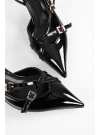 Stilettos & Evening Shoes - 300gr - Black Patent Leather - Heels