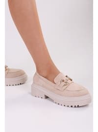 Loafer - 350gr - Beige Suede - Casual Shoes