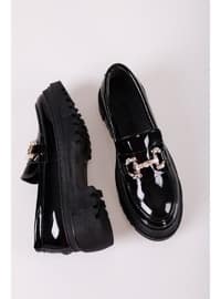 Loafer - 350gr - Black Patent Leather - Casual Shoes