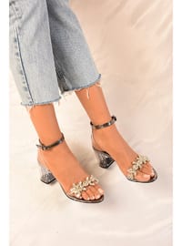 High Heel - Silver Color - Heels