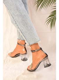 High Heel - Silver Color - Heels