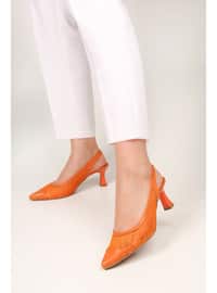 Stilettos & Evening Shoes - Orange - Heels