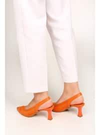Stilettos & Evening Shoes - Orange - Heels