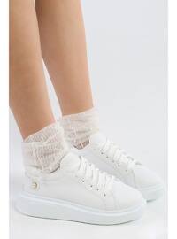 حذاء رياضي - 350gr - أبيض - أحذية رياضية