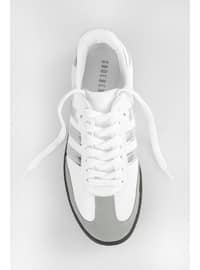 Sport - 350gr - White - Gray - Sports Shoes