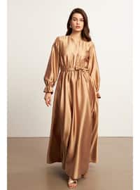 Gold color - Modest Dress