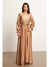 Gold color - Modest Dress