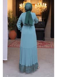 Mint Green - Fully Lined - Modest Dress