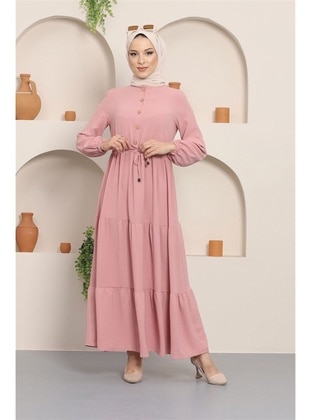 Hafsa Mina Pink Modest Dress