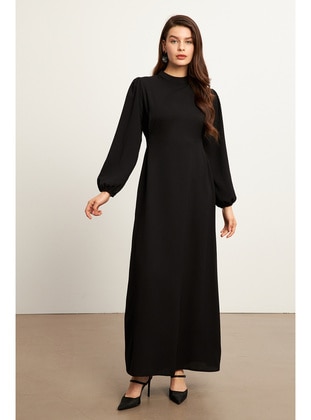 Black - Modest Dress - Vavinor