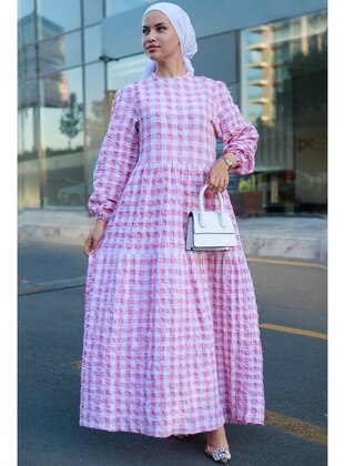 Pink - Modest Dress - Hafsa Mina
