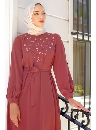 Dusty Rose - Modest Dress - Hafsa Mina