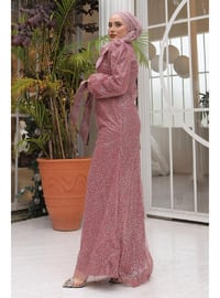 Powder Pink - Fully Lined - Modest Evening Dress