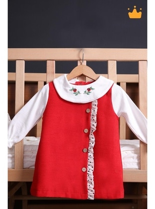 Red - Baby Dress - Babyhola