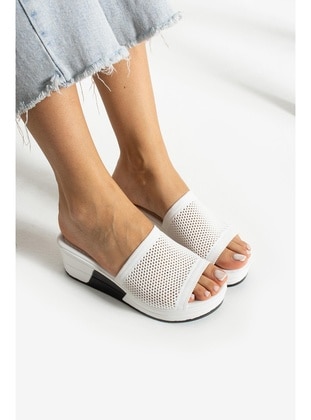 White - Sandal - 400gr - Slippers - Shoescloud