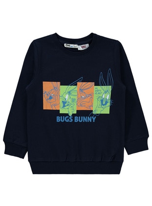 Navy Blue - Boys` Sweatshirt - Bugs Bunny