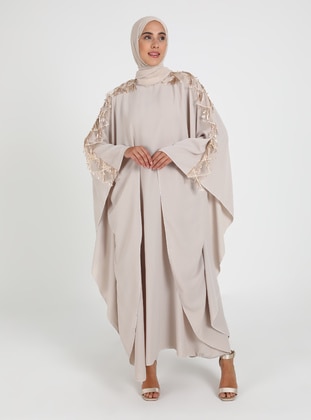 Stone Color - Abaya - Filizzade