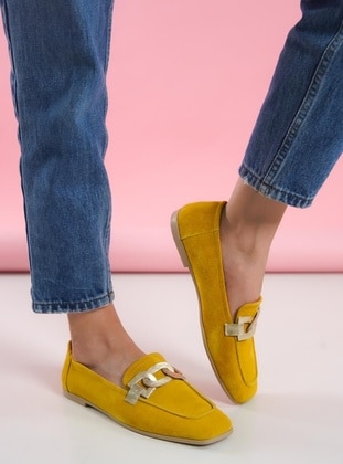 Yellow - Flat - 400gr - Flat Shoes - Shoescloud