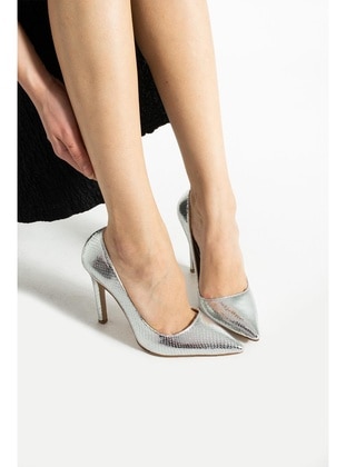 Silver color - High Heel - 500gr - Heels - Shoescloud