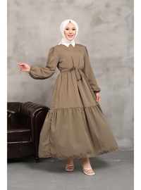 Khaki - Modest Dress