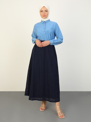 Navy Blue - Skirt - Refka