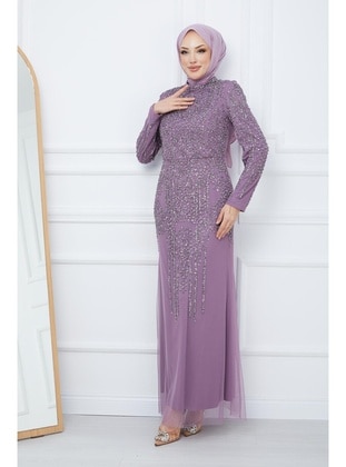 Lilac - Evening Dresses - Olcay